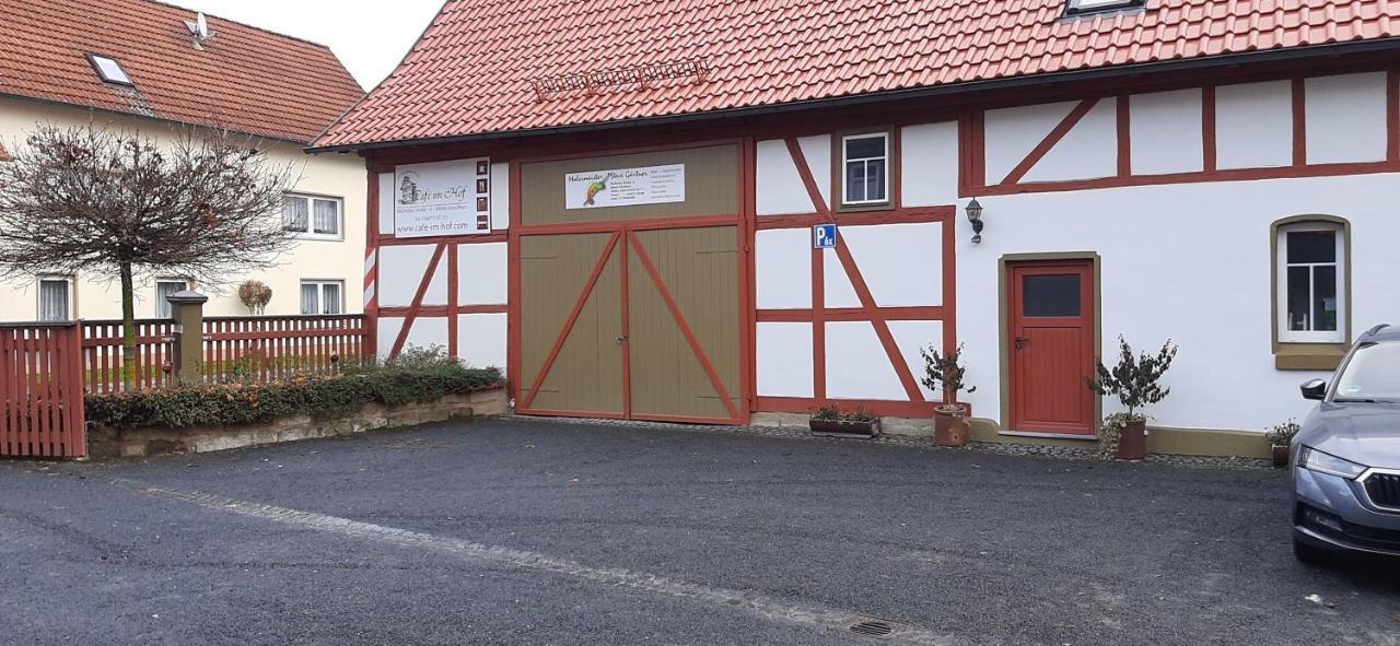 Hotel Café im Hof Streufdorf Exterior foto