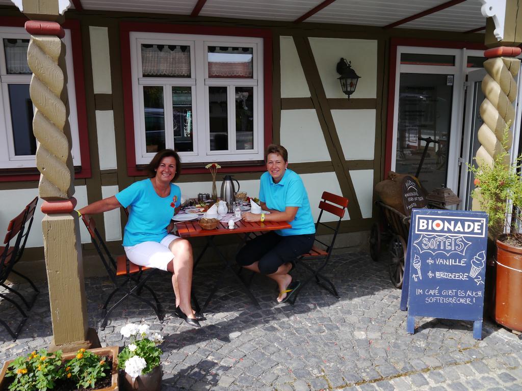 Hotel Café im Hof Streufdorf Exterior foto