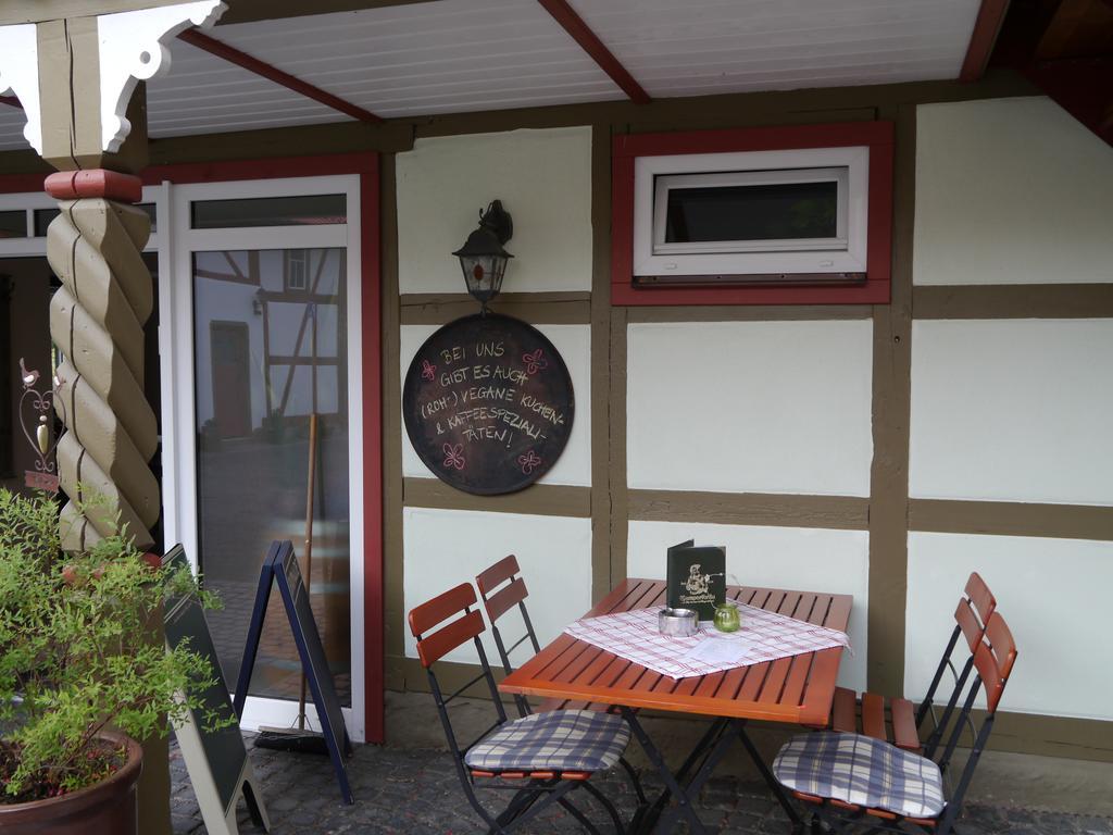 Hotel Café im Hof Streufdorf Exterior foto