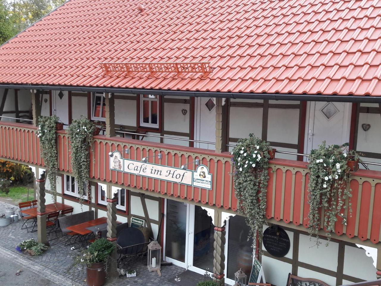 Hotel Café im Hof Streufdorf Exterior foto