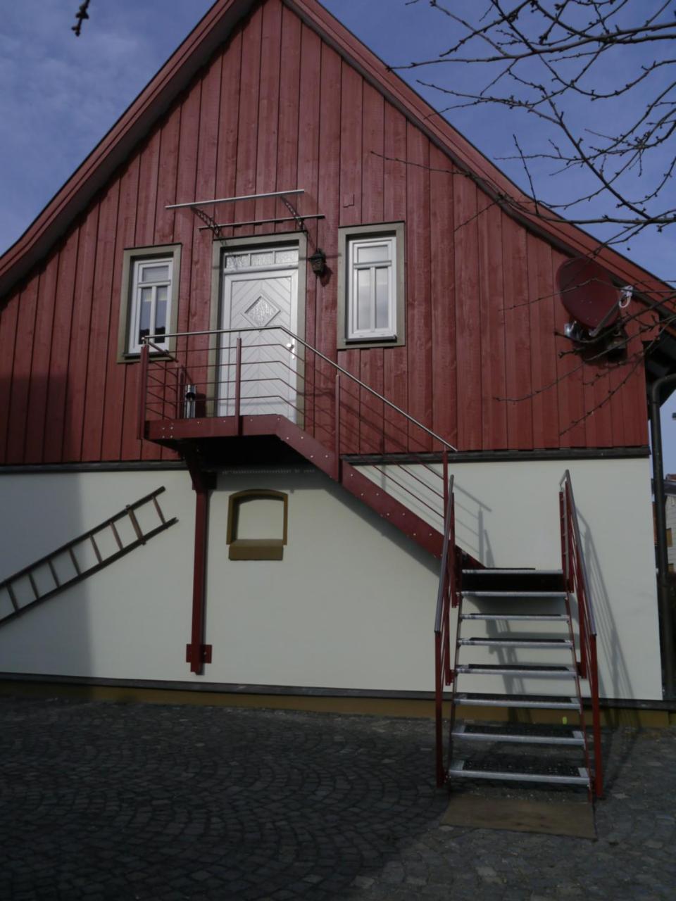 Hotel Café im Hof Streufdorf Exterior foto
